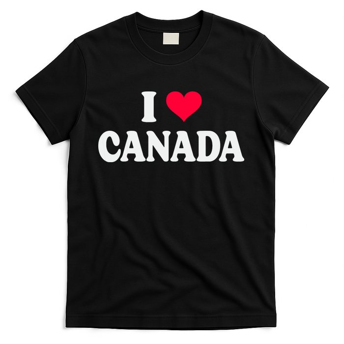 I Love Canada Day Heart Canadian T-Shirt