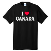 I Love Canada Day Heart Canadian Tall T-Shirt