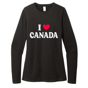 I Love Canada Day Heart Canadian Womens CVC Long Sleeve Shirt