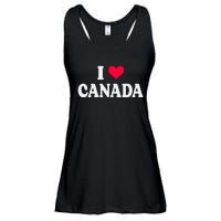 I Love Canada Day Heart Canadian Ladies Essential Flowy Tank