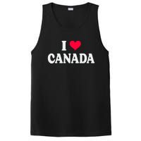 I Love Canada Day Heart Canadian PosiCharge Competitor Tank