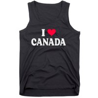 I Love Canada Day Heart Canadian Tank Top