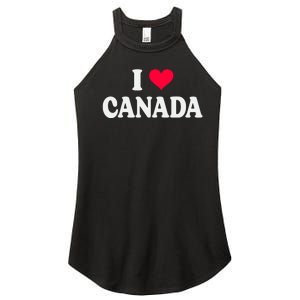 I Love Canada Day Heart Canadian Women's Perfect Tri Rocker Tank