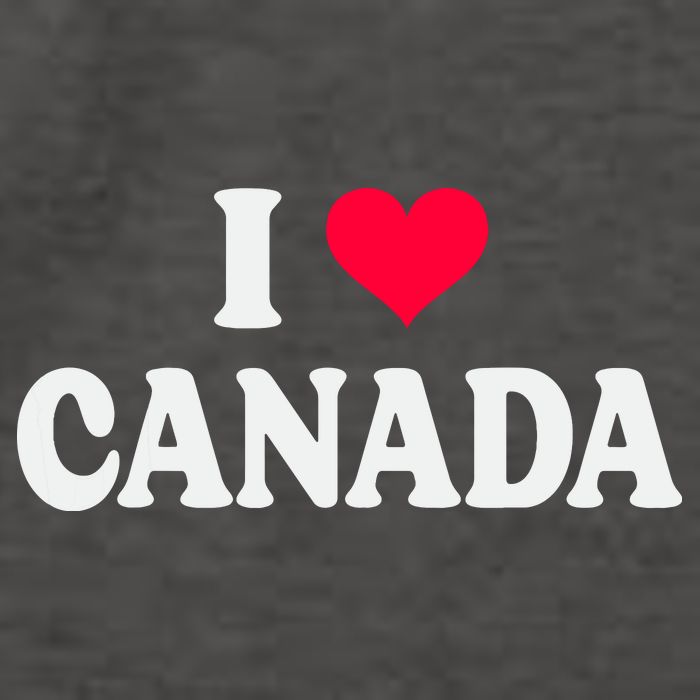 I Love Canada Day Heart Canadian Vector Backpack