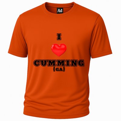 I Love Cumming Georgia Gift Cooling Performance Crew T-Shirt