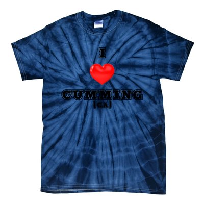 I Love Cumming Georgia Gift Tie-Dye T-Shirt