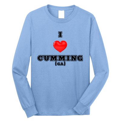 I Love Cumming Georgia Gift Long Sleeve Shirt