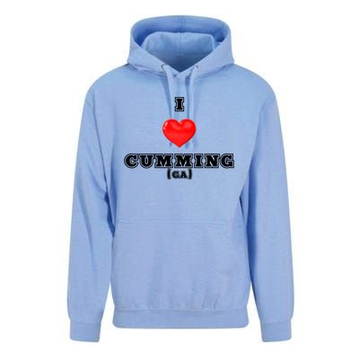 I Love Cumming Georgia Gift Unisex Surf Hoodie