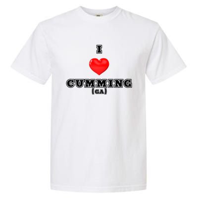 I Love Cumming Georgia Gift Garment-Dyed Heavyweight T-Shirt