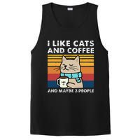 I Like Cats And Coffee And Maybe 3 People Funny Cats PosiCharge Competitor Tank