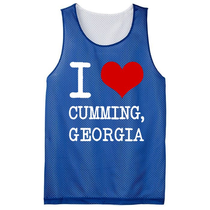 I Love Cumming Georgia Or I Heart Cumming Georgia Meaningful Gift Mesh Reversible Basketball Jersey Tank