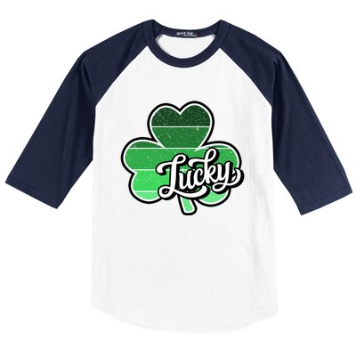 Irish Lucky Clover St Baseball Sleeve Shirt