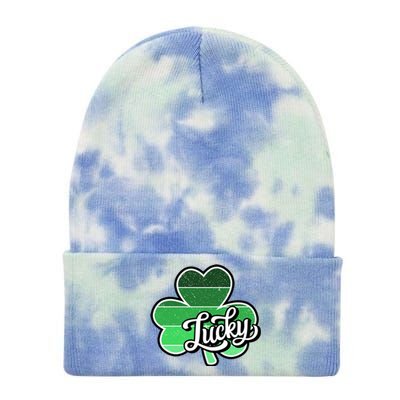 Irish Lucky Clover St Tie Dye 12in Knit Beanie