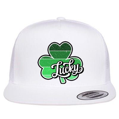 Irish Lucky Clover St Flat Bill Trucker Hat