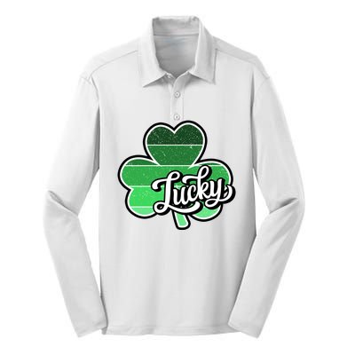 Irish Lucky Clover St Silk Touch Performance Long Sleeve Polo