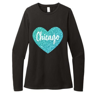 I Love Chicago Usa Heart Gift Womens CVC Long Sleeve Shirt