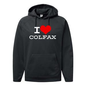 I Love Colfax -Colorado Performance Fleece Hoodie