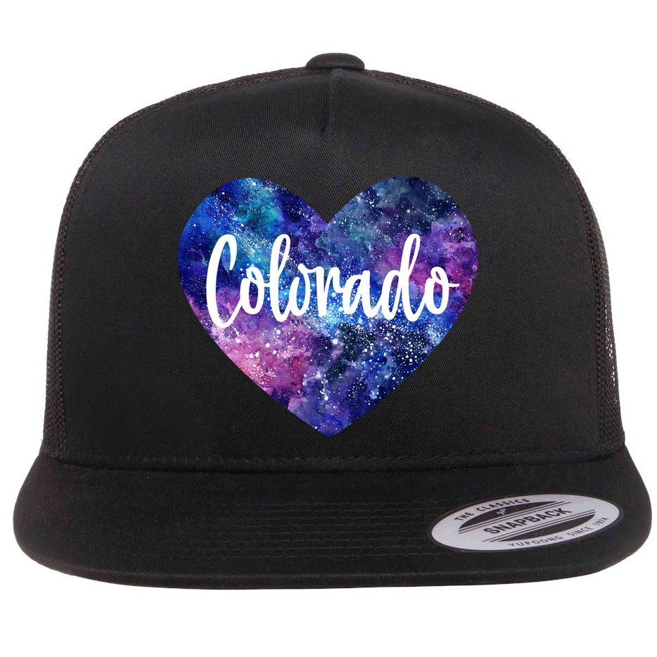 I Love Colorado Usa Cool Gift Flat Bill Trucker Hat