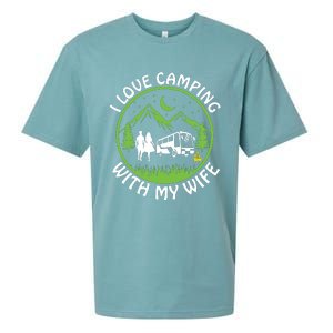 I LOVE CAMPING WITH MY WIFE Sueded Cloud Jersey T-Shirt