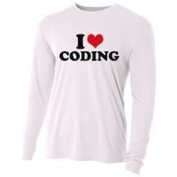 I Love Coding Cooling Performance Long Sleeve Crew