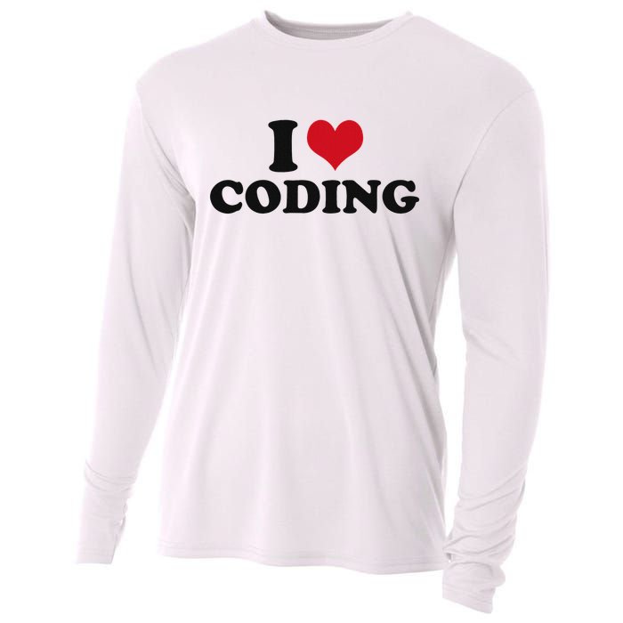 I Love Coding Cooling Performance Long Sleeve Crew