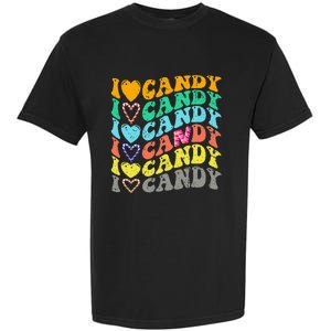 I love Candy Halloween Party Cute Trick or Treat Candyland Garment-Dyed Heavyweight T-Shirt