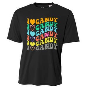 I love Candy Halloween Party Cute Trick or Treat Candyland Cooling Performance Crew T-Shirt