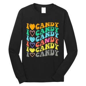 I love Candy Halloween Party Cute Trick or Treat Candyland Long Sleeve Shirt