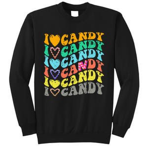 I love Candy Halloween Party Cute Trick or Treat Candyland Sweatshirt