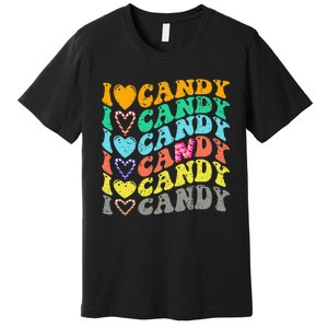 I love Candy Halloween Party Cute Trick or Treat Candyland Premium T-Shirt