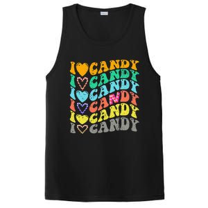 I love Candy Halloween Party Cute Trick or Treat Candyland PosiCharge Competitor Tank