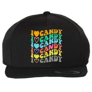 I love Candy Halloween Party Cute Trick or Treat Candyland Wool Snapback Cap