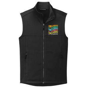 I love Candy Halloween Party Cute Trick or Treat Candyland Collective Smooth Fleece Vest