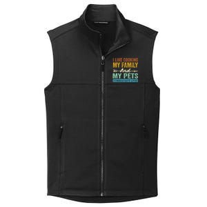 I Like Cooking My Family And My Pets Commas Save Lives Collective Smooth Fleece Vest