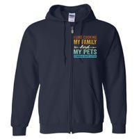 I Like Cooking My Family And My Pets Commas Save Lives Full Zip Hoodie