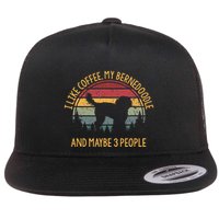 I Like Coffee My Bernedoodle And Maybe 3 People Flatbill Hat