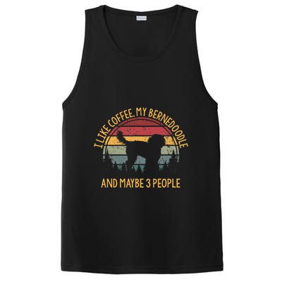 I Like Coffee My Bernedoodle And Maybe 3 People PosiCharge Competitor Tank