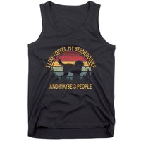 I Like Coffee My Bernedoodle And Maybe 3 People Tank Top