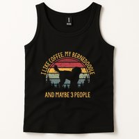 I Like Coffee My Bernedoodle And Maybe 3 People Tank Top