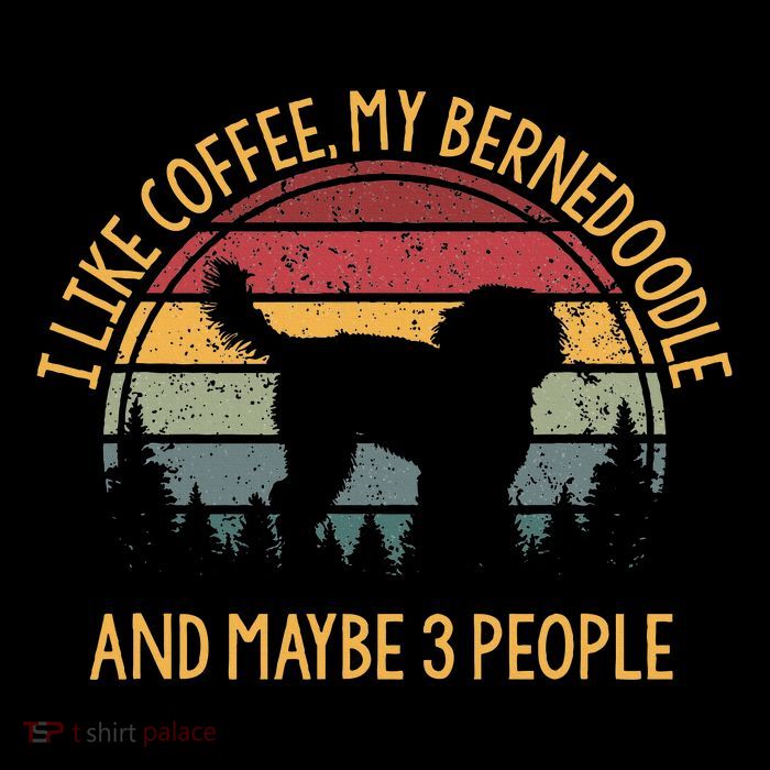 I Like Coffee My Bernedoodle And Maybe 3 People Zip Tote Bag