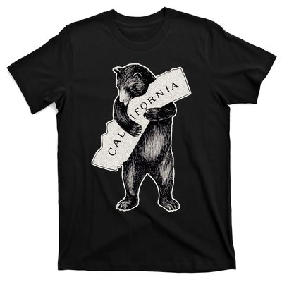 I Love California Artretro Vintage Cali Pride Bear T-Shirt