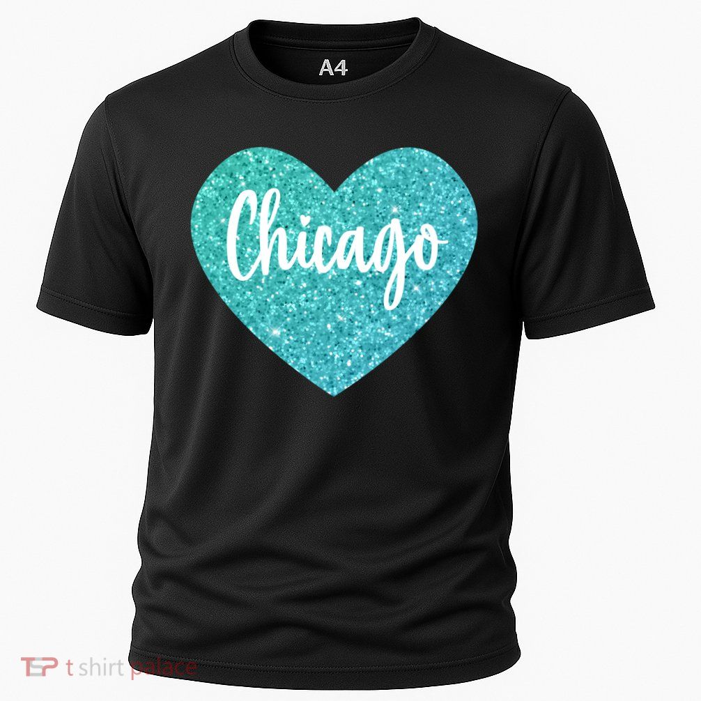 I Love Chicago Usa Heart Meaningful Gift Performance Shirt