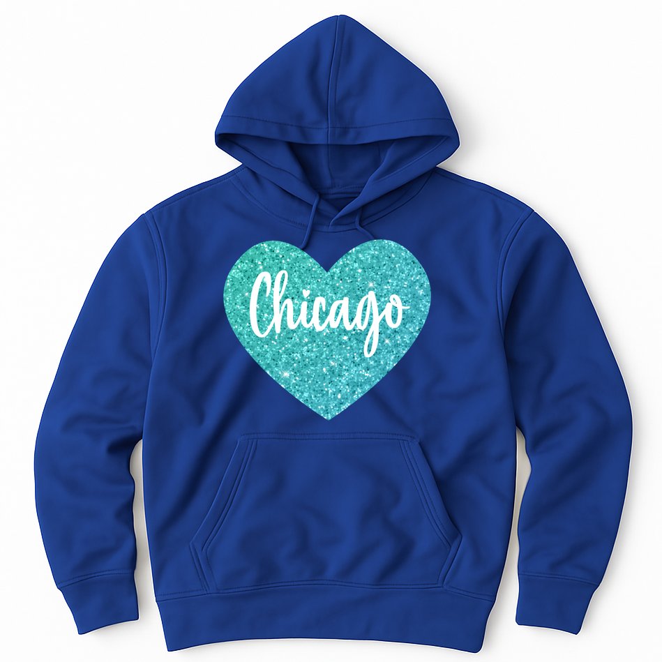 I Love Chicago Usa Heart Meaningful Gift Hoodie