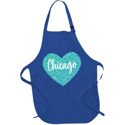 I Love Chicago Usa Heart Meaningful Gift Apron