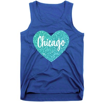 I Love Chicago Usa Heart Meaningful Gift Tank Top