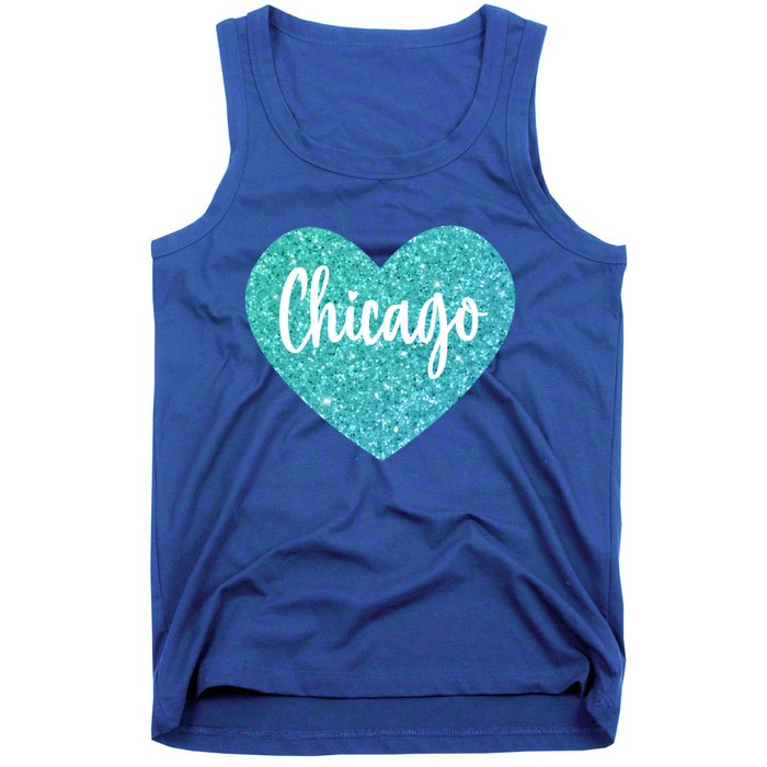 I Love Chicago Usa Heart Meaningful Gift Tank Top