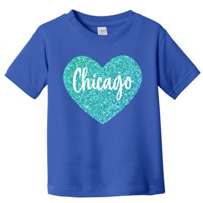 I Love Chicago Usa Heart Meaningful Gift Toddler T-Shirt