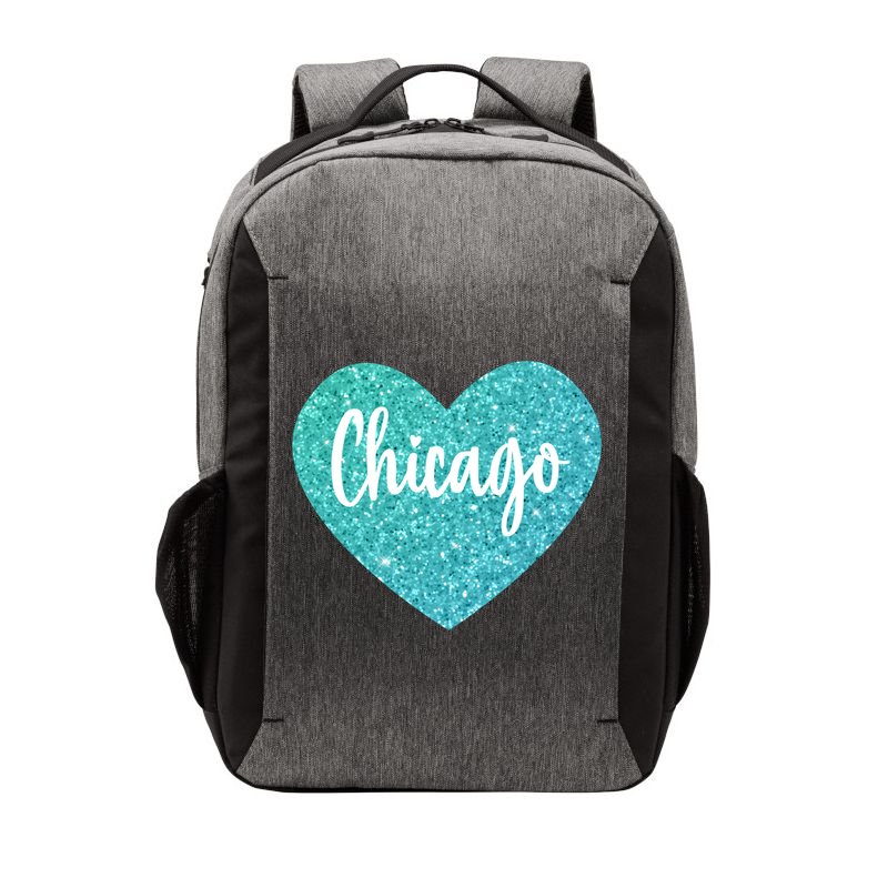I Love Chicago Usa Heart Meaningful Gift Vector Backpack