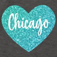 I Love Chicago Usa Heart Meaningful Gift Vector Backpack