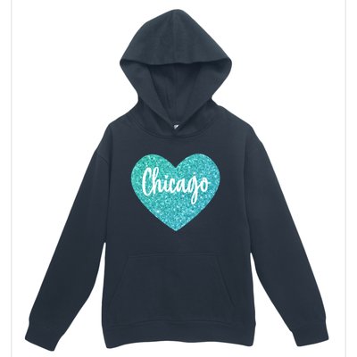 I Love Chicago Usa Heart Meaningful Gift Urban Pullover Hoodie